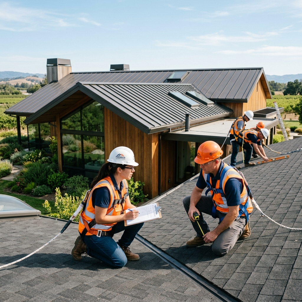 DSR Roofing inspection team